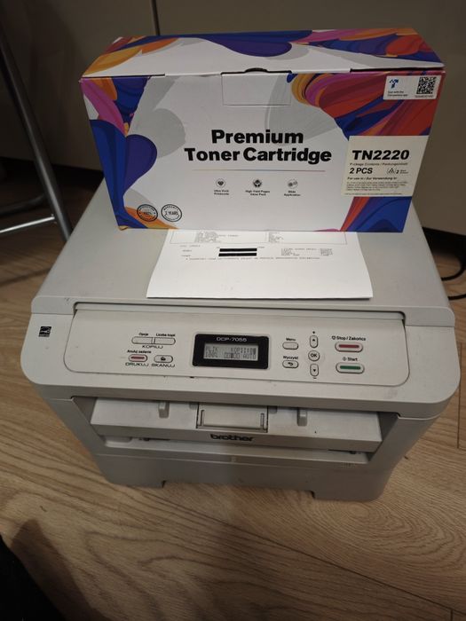 Urządzenie wielofunkcyjne Brother DCP-7055 , nowy Bęben, 3 tonery