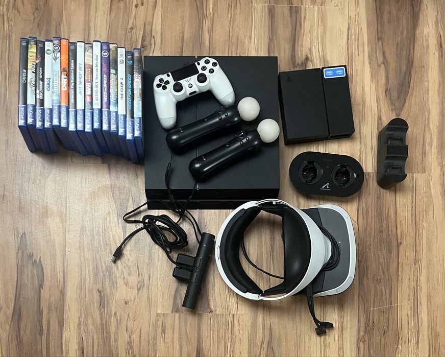 PlayStation 4 1TB + PS VR + Gry