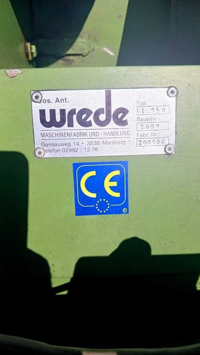 Gratownica bębnowa szlifierka wrede