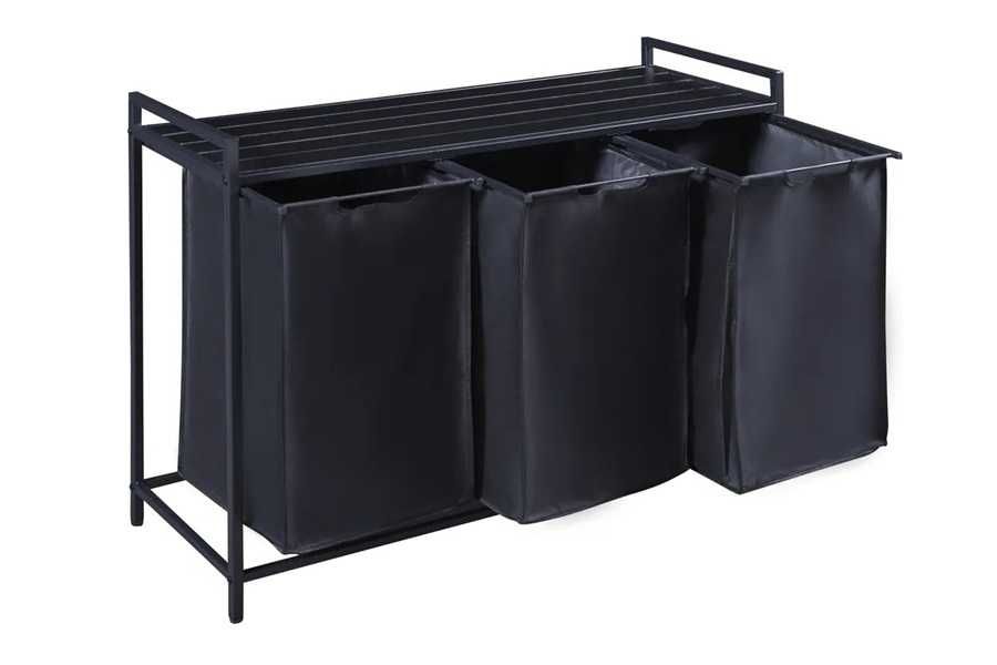 Kosz na Pranie Bieliznę z Półką Sortownik 135 L