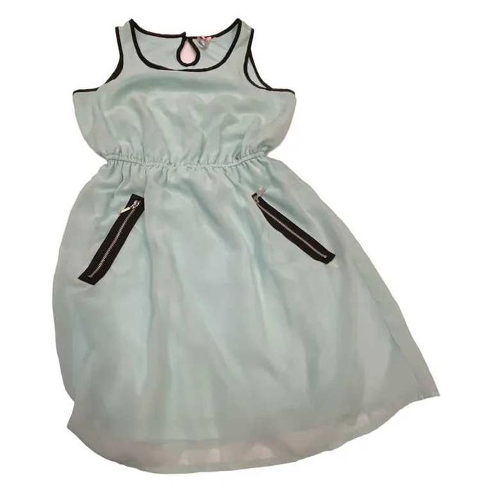 Piękna lekka zwiewna sukienka w kolorze morskim marki Chillin S 36