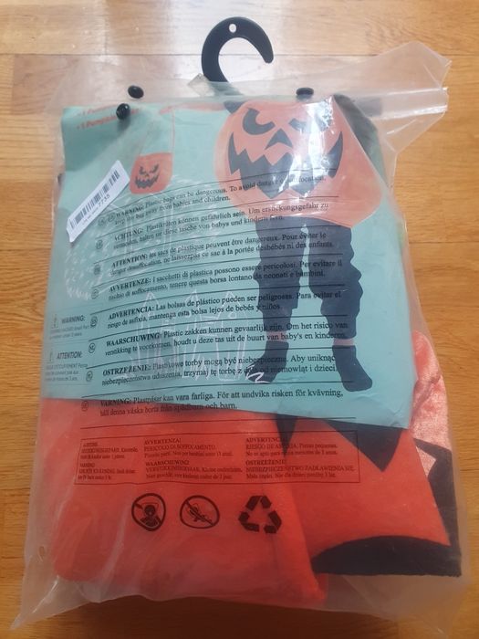 Dynia Halloween  przebranie  roz.S  5-7lat