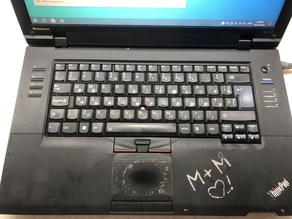 Lenovo ThinkPad SL510 2,3 Гц. SSD+ 8 Gb озу без батареи и зарядки