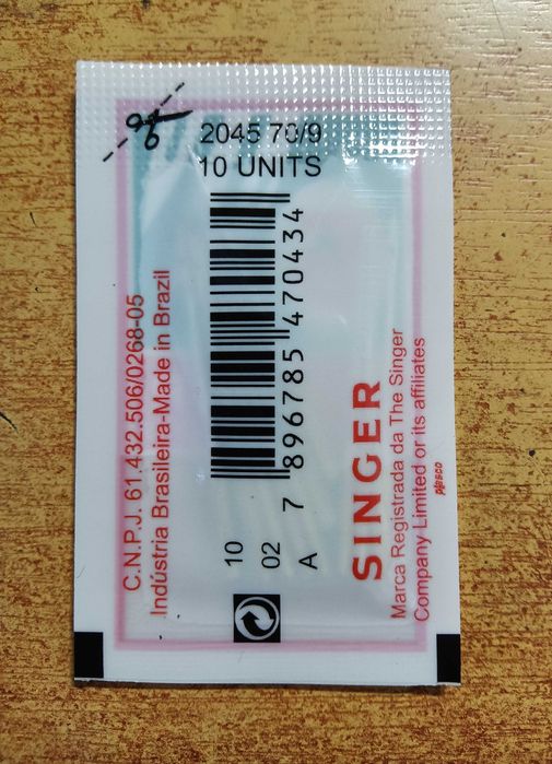 Agulhas maquina costura Singer