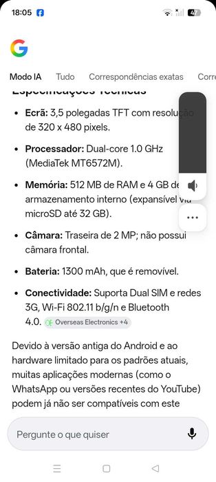 Telemóvel Alcatel a funcionar bem