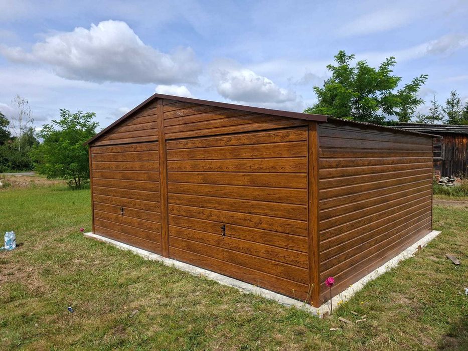 Garaż blaszany 6x5 m PREMIUM garaże blaszane 6x5 7x5 8x5 9x5 6x6 7x6 8x6 9x6 PRODUCENT garaży PREMIUM !!!
