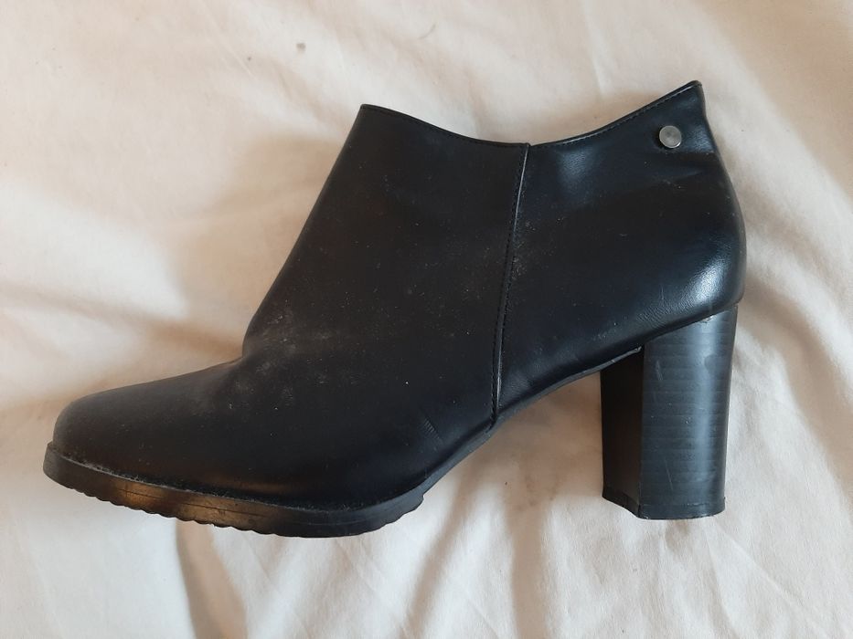 botki damskie, czarne,