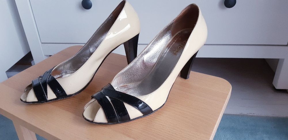 szpilki GINO ROSSI skóra lakierowana r.37