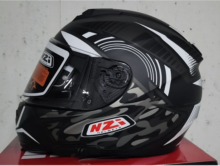 Capacete Integral NZI EURUS 2 Desert Black / White Matte ( L )( NOVO )