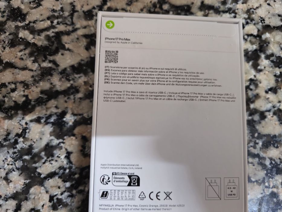 Iphone 17 Pro Max 256 GB selado