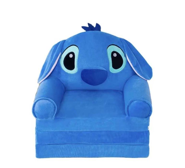 М'яке дитяче крісло плюшеве Стіч, м'яке диван-крісло ОПТ та ДРОП