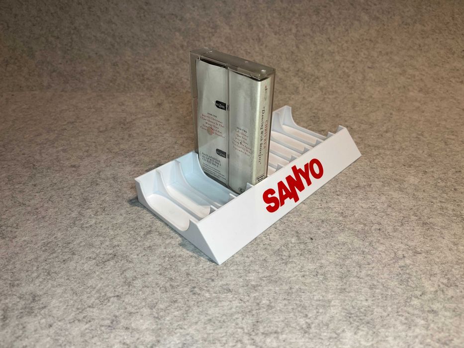 Stojak podstawka na kasety magnetofonowe Sanyo