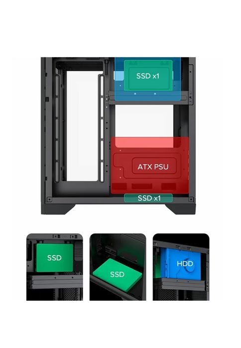 Корпус Gamemax Infinity Mini Black без БЖ