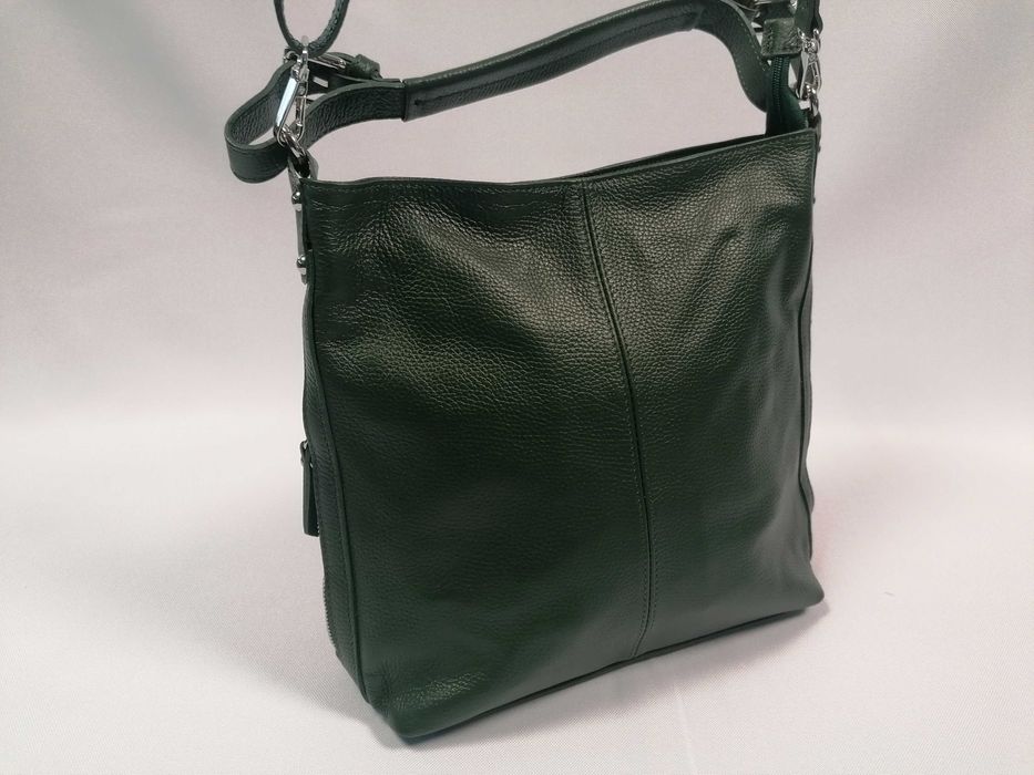 Torebka Genuine Leather Borse in Pelle do ręki na ramię skórzana