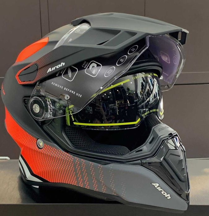 Capacete NOVO Airoh Commander Orange Matt (45% Desconto) Tamanho L