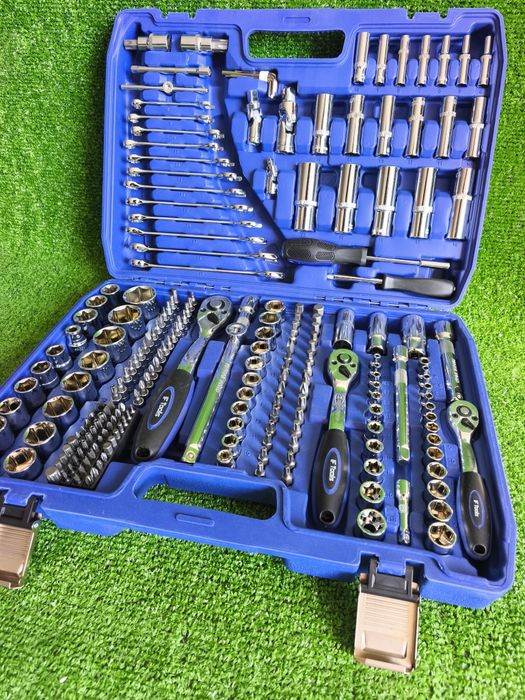 Mala de ferramentas conjunto com 216pcs Chrome vanádio qualidade profissional