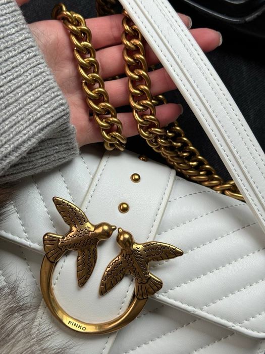 Сумочка Pinko Mini Love Bag One Simply Puff White