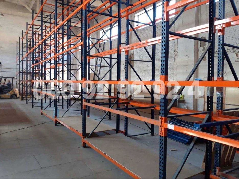 Стелаж палетний,стелажі бв,поличкові стелажі в наявності,стеллажи б/у