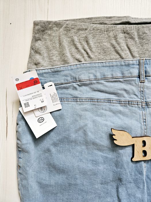 Джинси для вагітних XXL (50-52), C&A, Німеччина, джинси блакитні для в