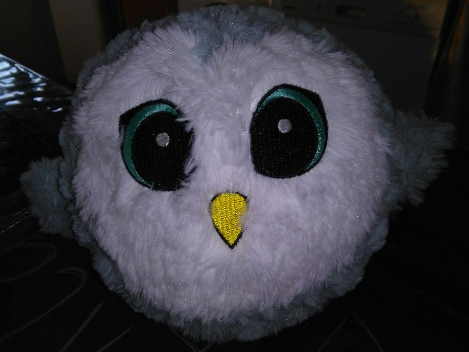 Peluches,coruja Carlota ,Ursa,Lobo e Cão São Bernardo.