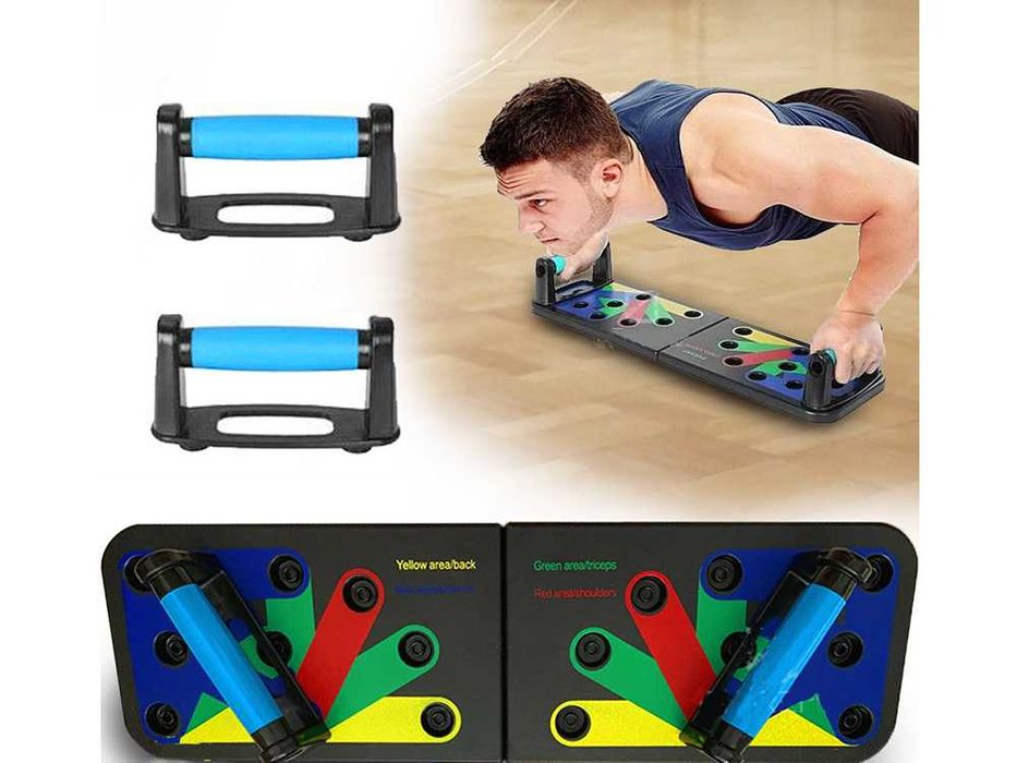 Deska do ćwiczeń push up 14w1 uchwyty antypoślizgowe
