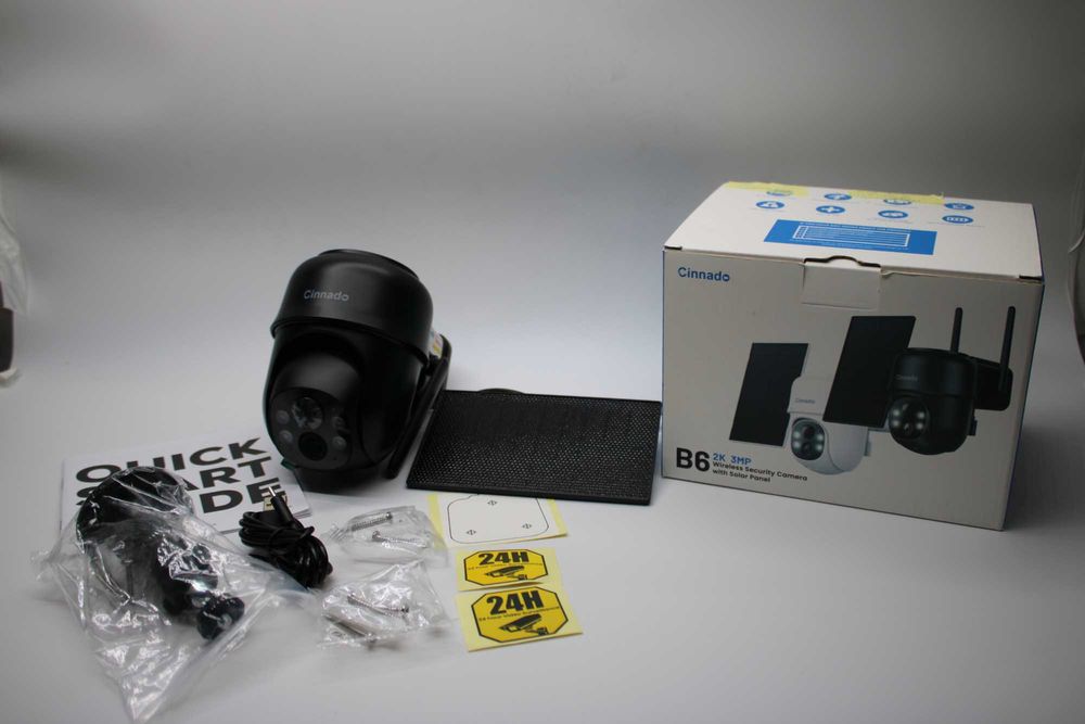 Kamera Solarna WiFi Cinnado B6 2K - Pełna Ochrona Bez Kabli! Obrotowa