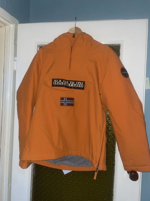 Napapijri Rainforest Anorak M - pomarańczowa
