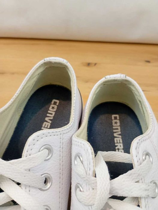 CONVERSE All Star White Leather Ox Lo, trampki, rozmiar 39