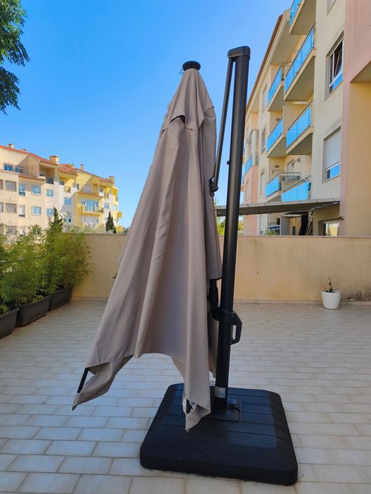 Chapéu de sol Naterial Sonora Led Creme 280X390CM