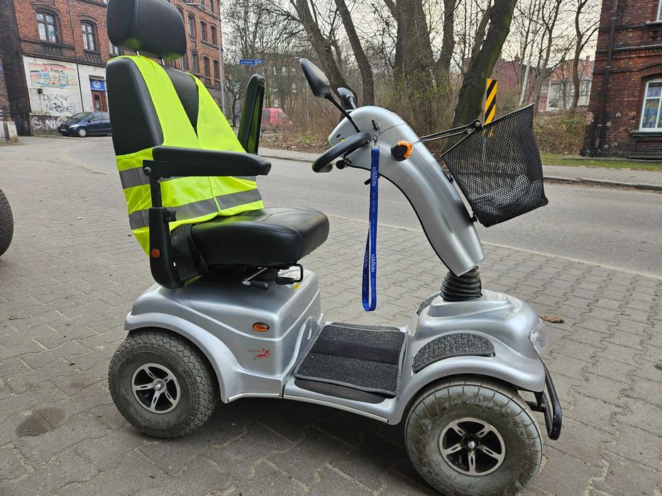 Skuter elektryczny dla seniora szybki 15km/h duże koła