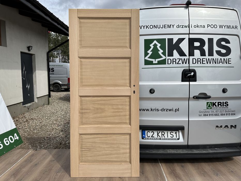 Drzwi drewniane dębowe OD RĘKI wewnętrzne dostawa CAŁA Polska  I UE