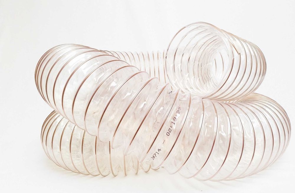 Wąż antystatyczny przewód do trocin odciąg 160x10m POLIURETAN spiro