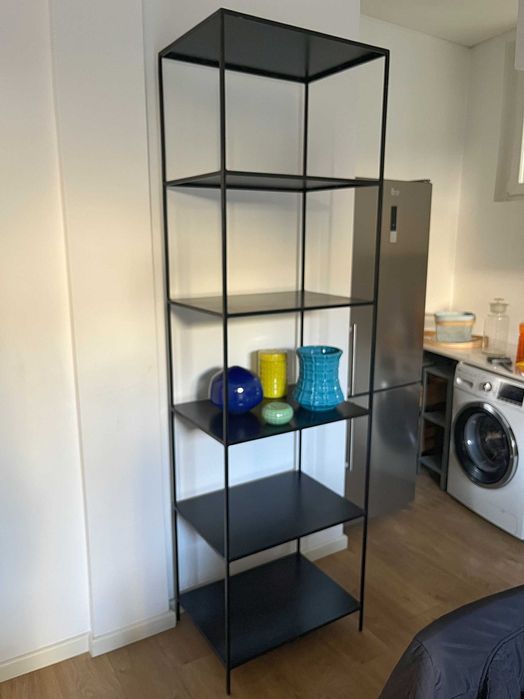 Prateleira metálica preta – 5 prateleiras (estilo industrial)