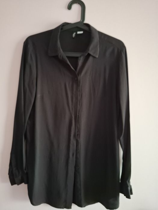 Czarna wiskozowa koszula