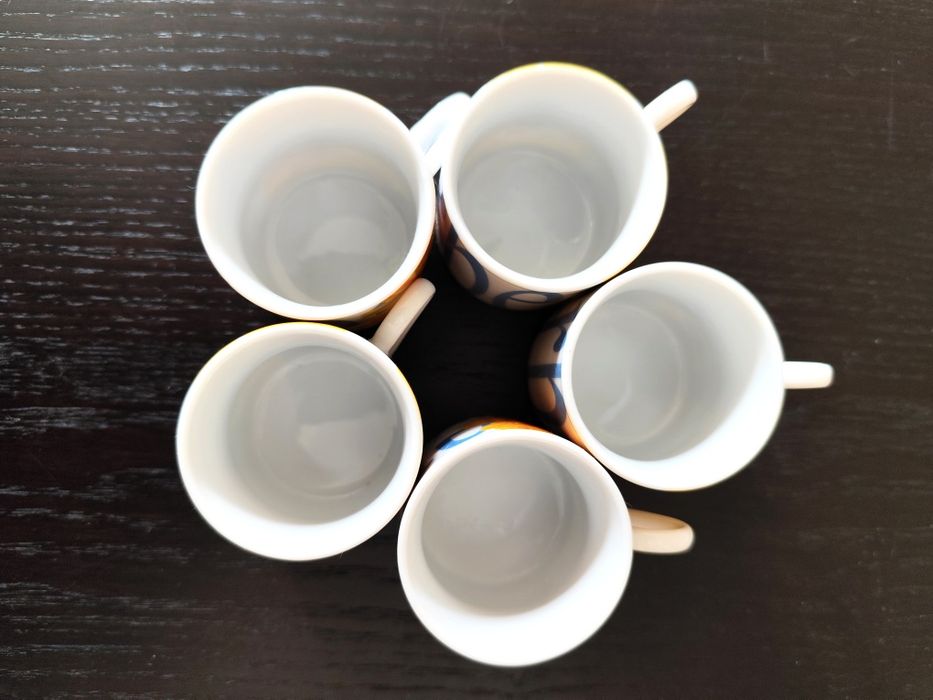 Lote de 5 Chávenas de Café - Siaki Porcelain (Novas)