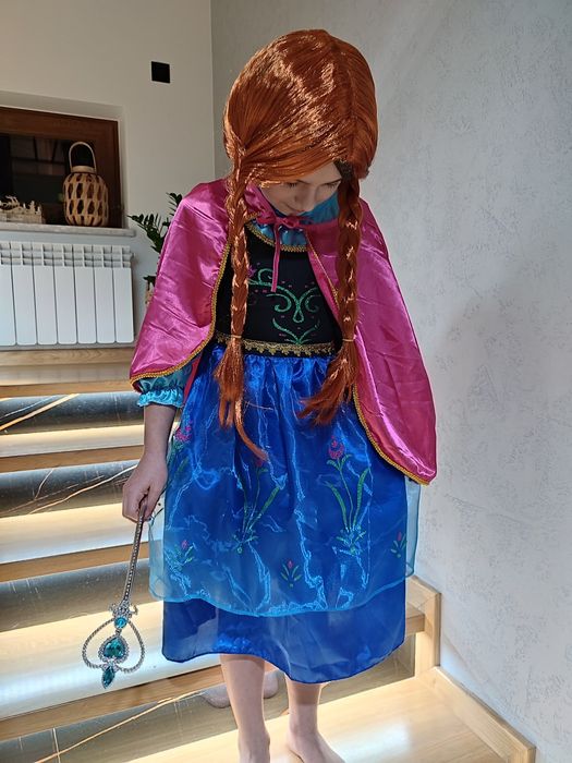 Anna Kraina Lodu nowa suknia, przebranie 7-9 lat