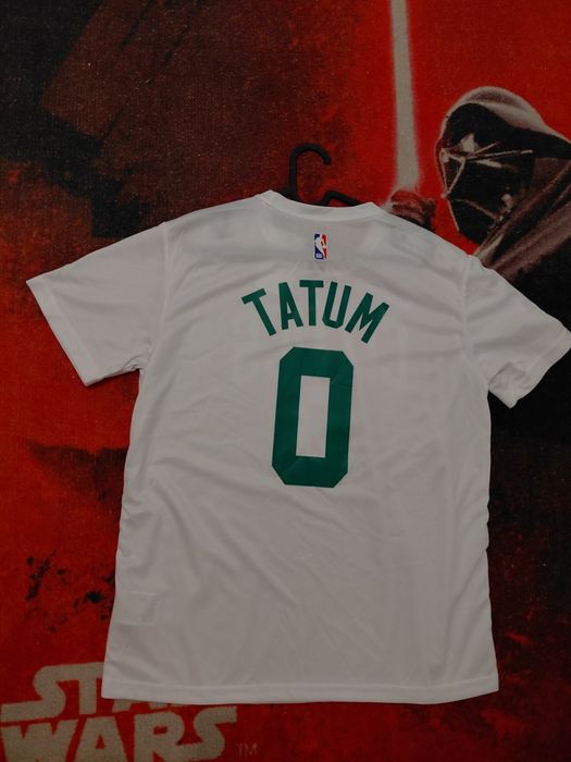 white Jason Tatum Boston Celtics NBA basketball tshirt