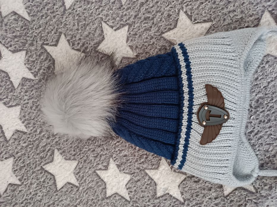 Дитяча шапочка для хлопчика+шарфик