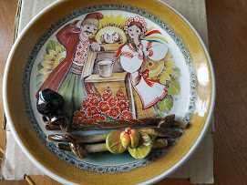 тарелка украинская сувенирная