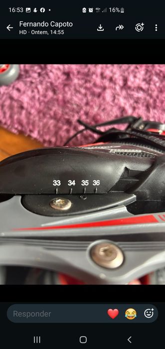 Patins em linha novos
