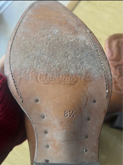 Botas Sendra cowboy - pele castanho claro