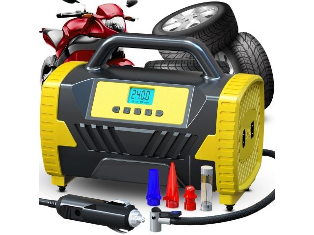 Kompresor samochodowy 12V 230V pompka przenośna sprężarka