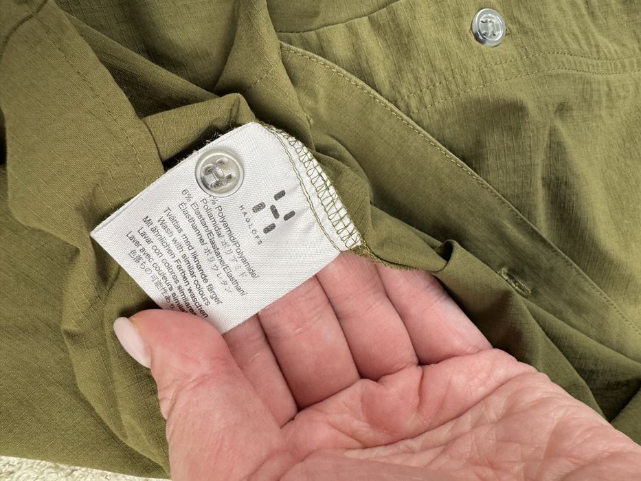 Чоловіча нейлонова трекінгова сорочка haglofs з коротким рукавом