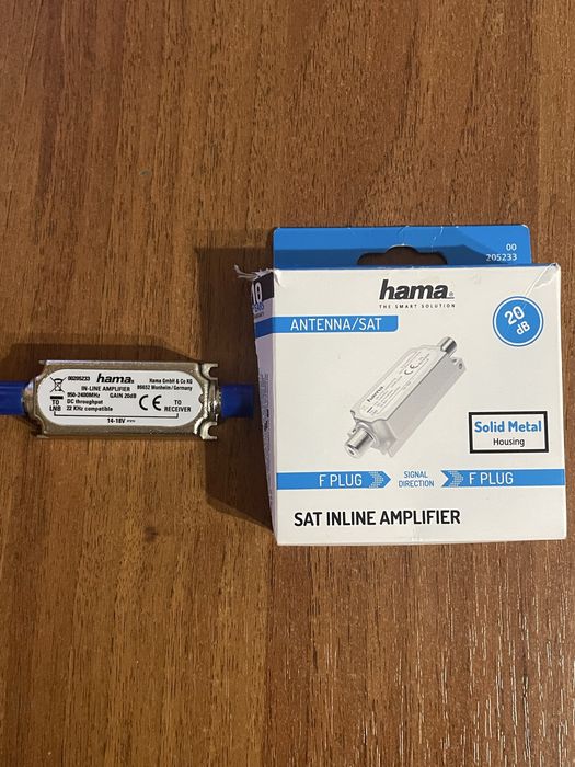 Продам підсилювач супутникового сигналу Hama SAT Inline Amlpifier 20dB