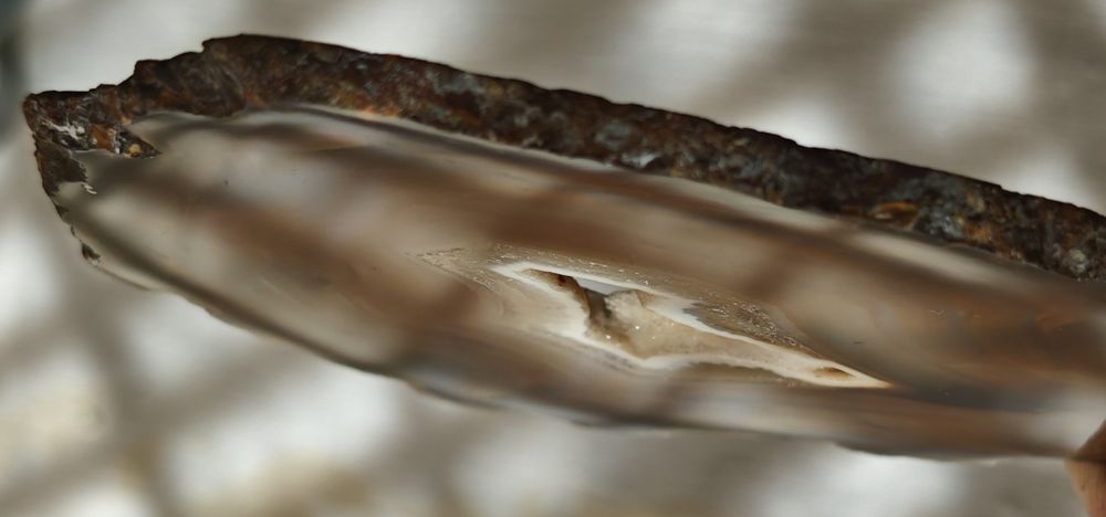 Naturalny Plaster Agatu z Geodą – świetny stan