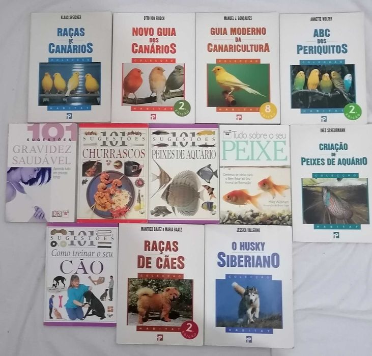 Livros sobre plantas/jardinagem usados de diversos autores