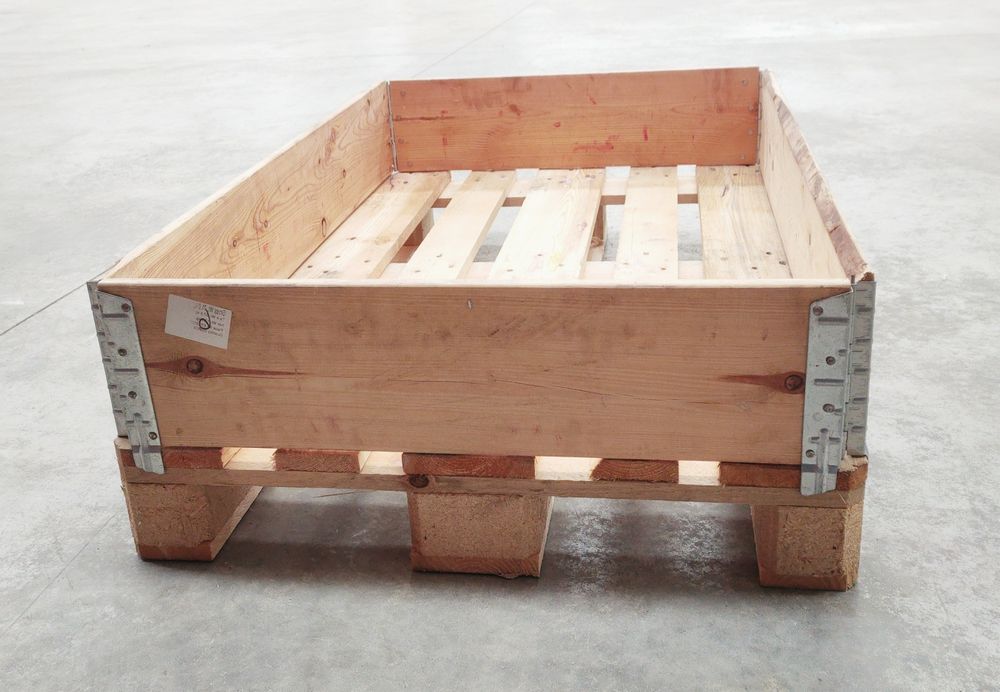 Aros de madeira para sobrepor em palete 120x80cm