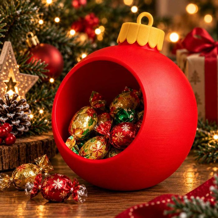 Bola de Natal porta doces