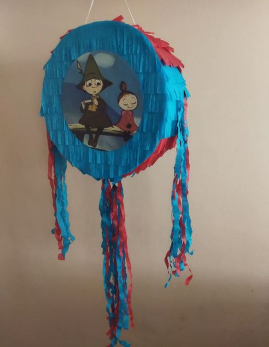 Zestaw piniata Muminki kij+imię