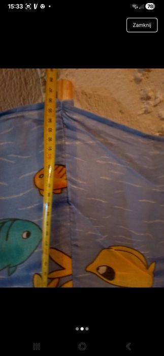 Parawan plażowy 7,5 m +parasol + młotek gratis